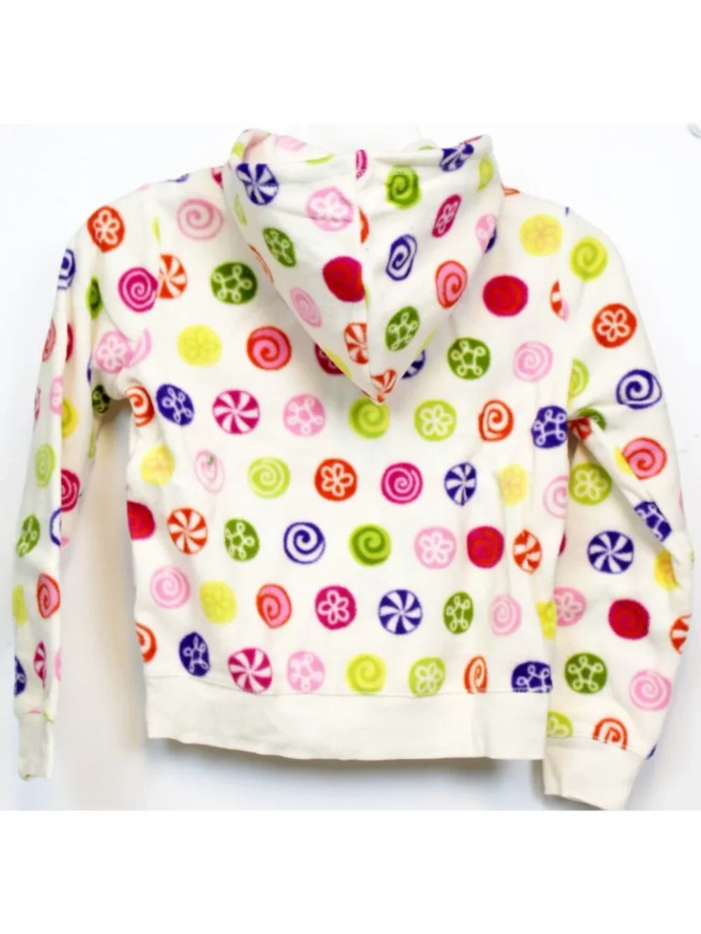 2008 Gybmoree Candy Shoppe Shop Fleece Hoodie Zip up sz 9 Bonbon Sweet NEW Pocke